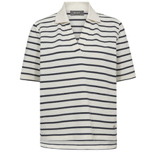 Indlæs billede til gallerivisning MOS MOSH Milena Polo Tee Maritime Blue
