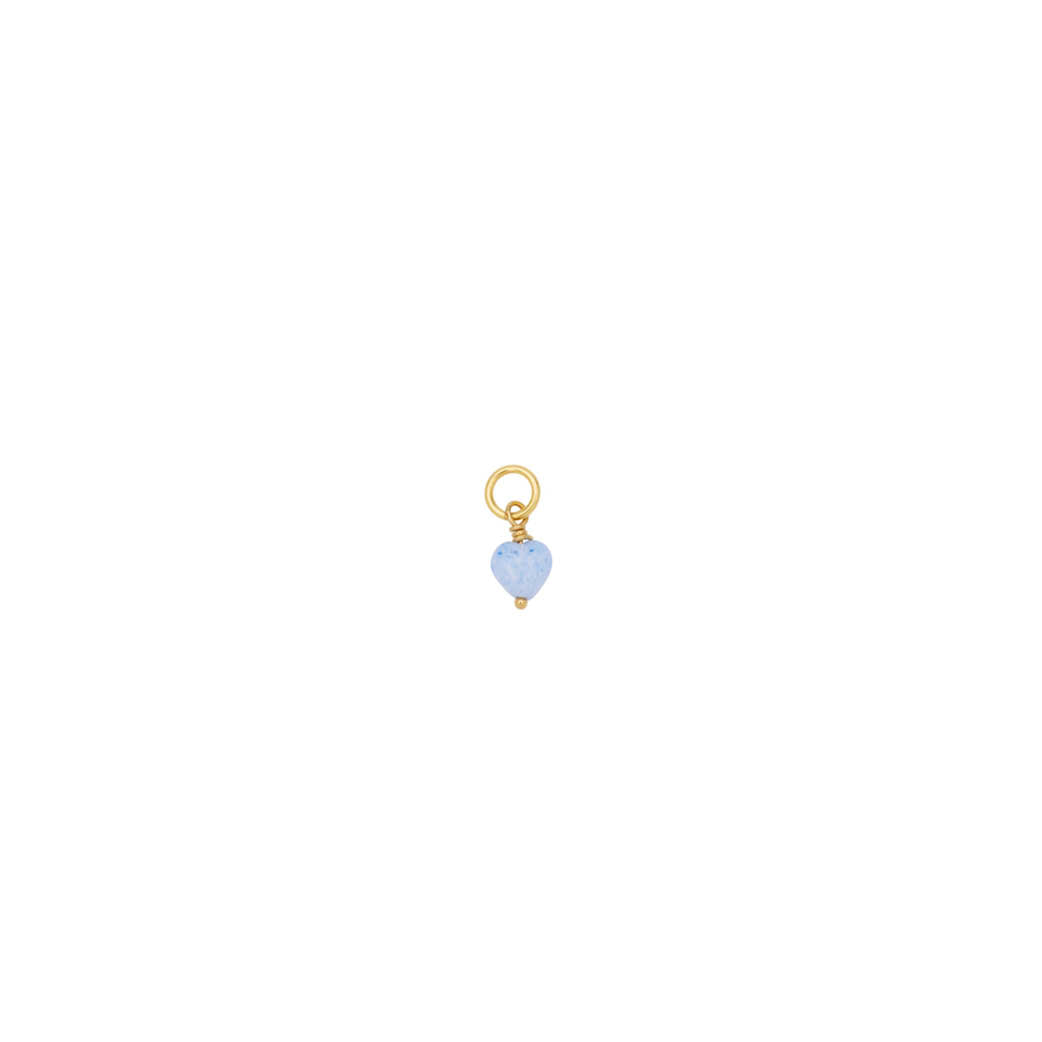 PICO COPENHAGEN French Heart Mini Pendantt Sky
