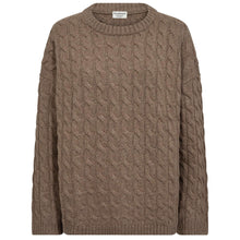 Indlæs billede til gallerivisning BRUUN &amp; STENGADE Miranda Reg. Fit Knitwear Brown
