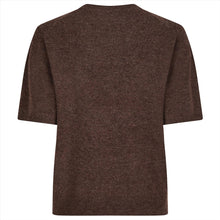 Indlæs billede til gallerivisning NEO NOIR Missy Knit Tee Brown Melange
