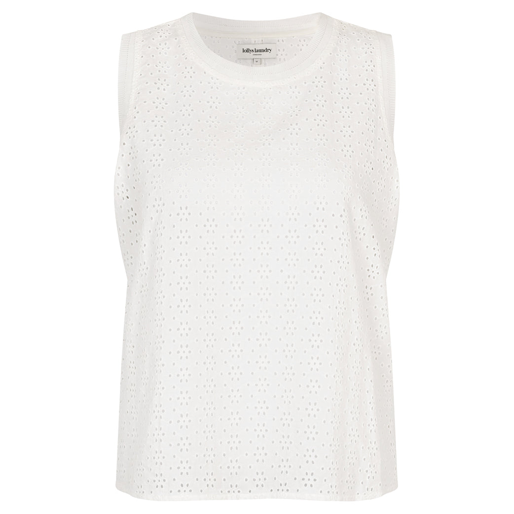 LOLLYS LAUNDRY Moll Top Hvid
