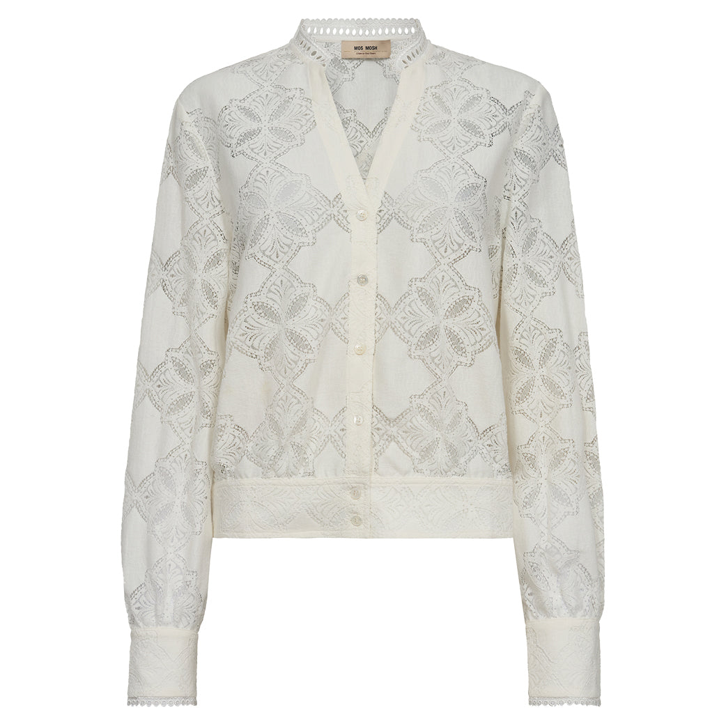 MOS MOSH Monia Yen Lace Shirt Ecru