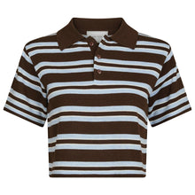 Indlæs billede til gallerivisning NEO NOIR Mulann Polo Blouse Dark Brown
