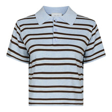 Indlæs billede til gallerivisning NEO NOIR Mulann Polo Knit Blouse Light Blue
