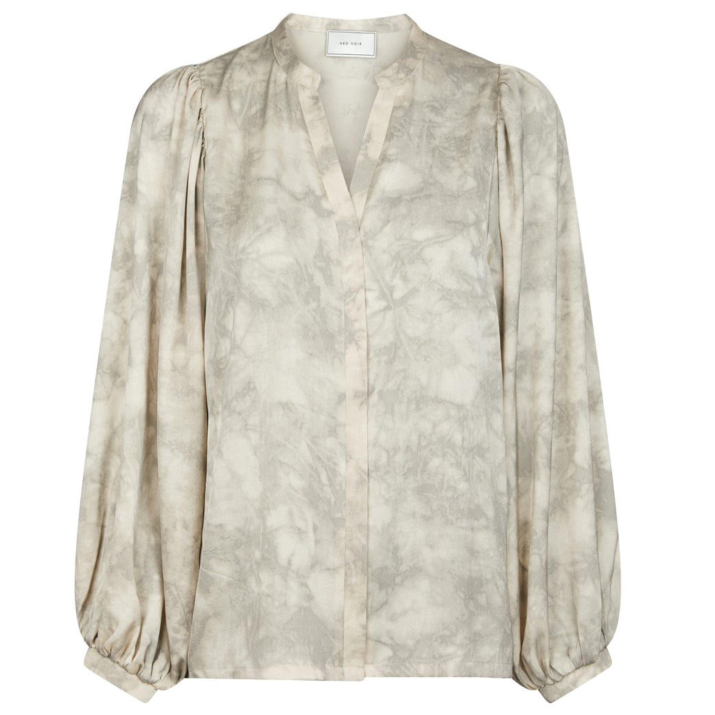 NEO NOIR Nani Marble Blouse Off White