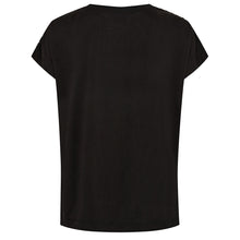 Indlæs billede til gallerivisning MOS MOSH Narelle V-Neck Stud Tee Black
