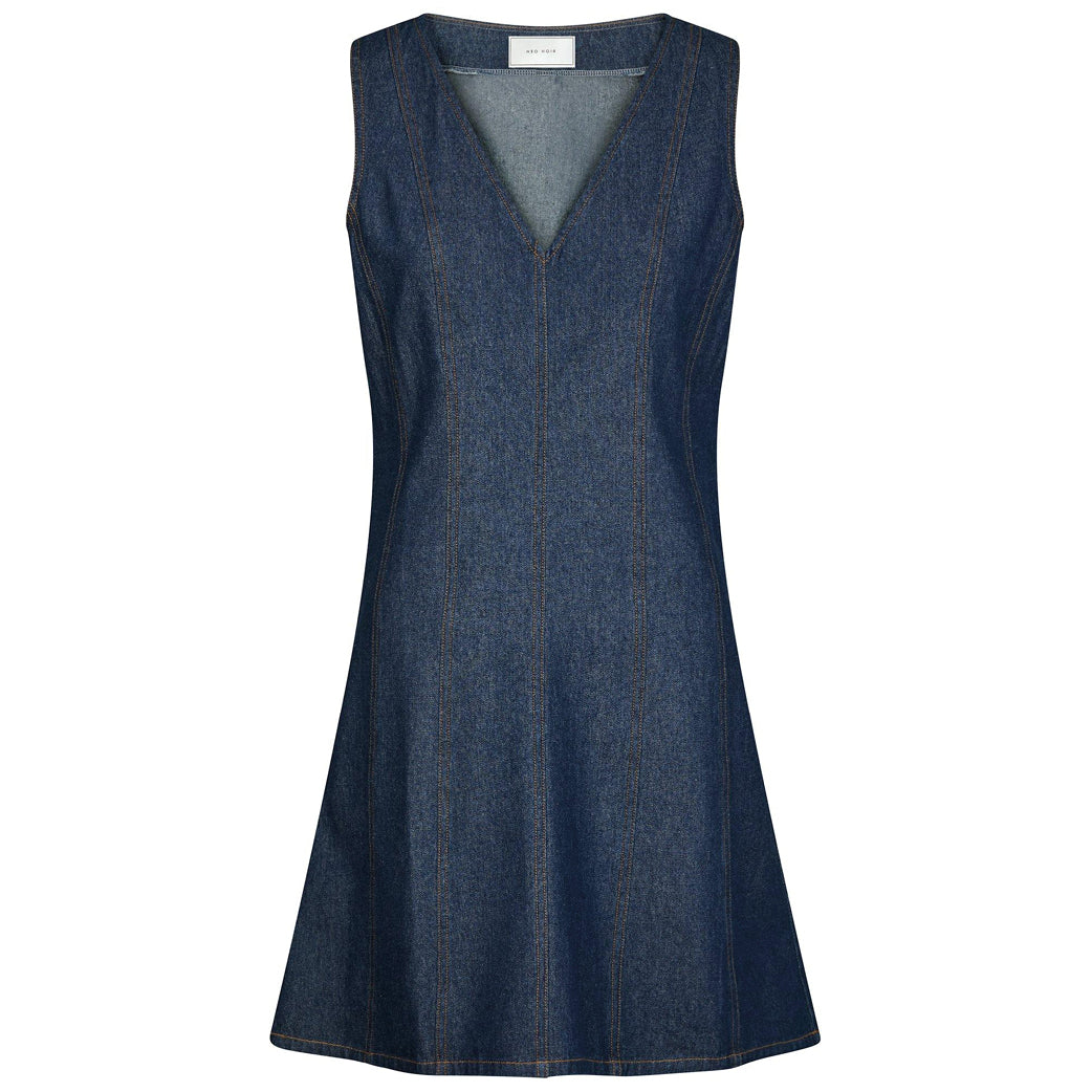 NEO NOIR Nava Denim Dress Dark Blue