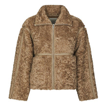 Indlæs billede til gallerivisning NEO NOIR Nida Faux Fur Jacket Taupe
