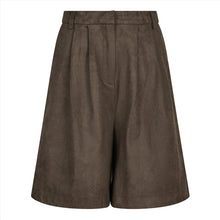 Indlæs billede til gallerivisning NEO NOIR Nika Faux Suede Bermuda Shorts Dark Brown
