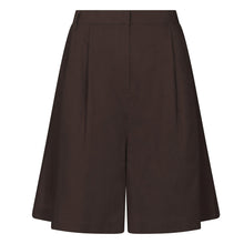 Indlæs billede til gallerivisning NEO NOIR Nika Linen Shorts Dark Brown
