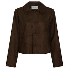 Indlæs billede til gallerivisning NEO NOIR Nilo Faux Suede Jacket Dark Brown
