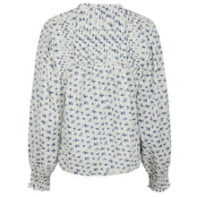 Indlæs billede til gallerivisning NEO NOIR Nipoa Dot Flower Blouse Blue
