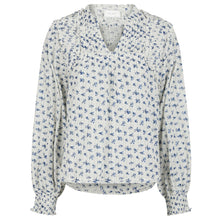 Indlæs billede til gallerivisning NEO NOIR Nipoa Dot Flower Blouse Blue
