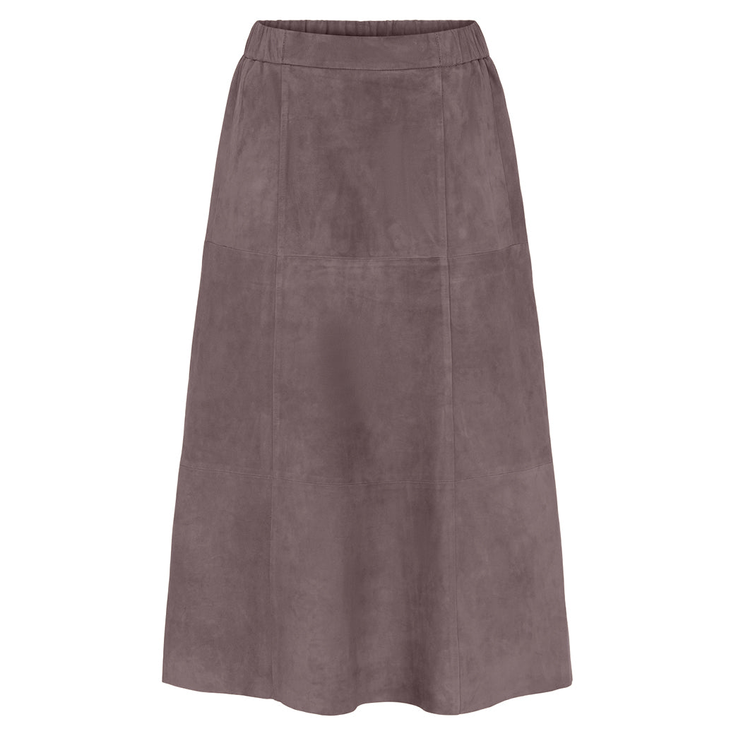 NOTYZ 11395 Suede Skirt Grey