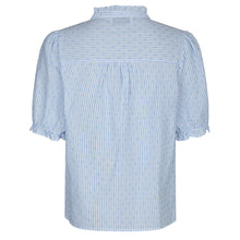 Indlæs billede til gallerivisning NEO NOIR Odesa Dot Stripe Blouse Light Blue
