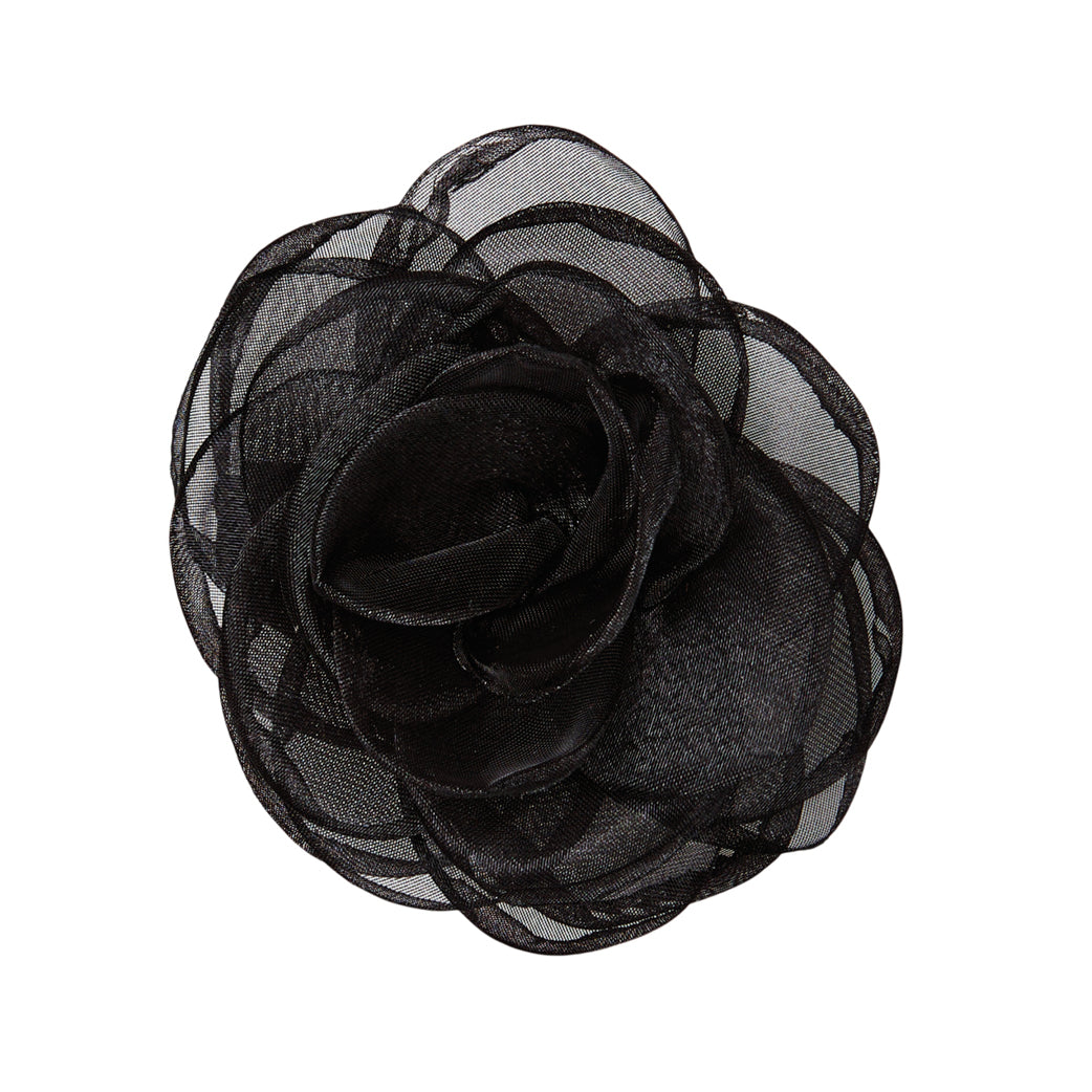 BECK SÖNDERGAARD Orchia Flower Hair Tie Black