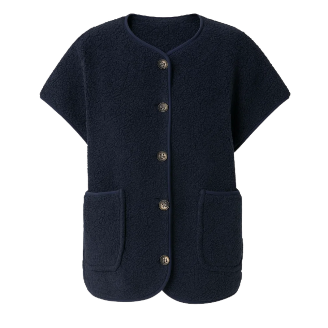 TIFFANY Malou Teddy Vest Blue Navy