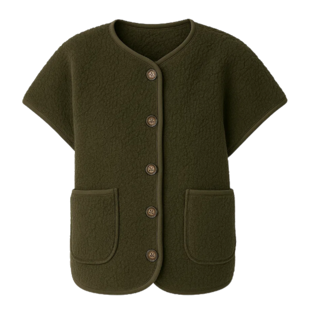 TIFFANY Malou Teddy Vest Dark Army