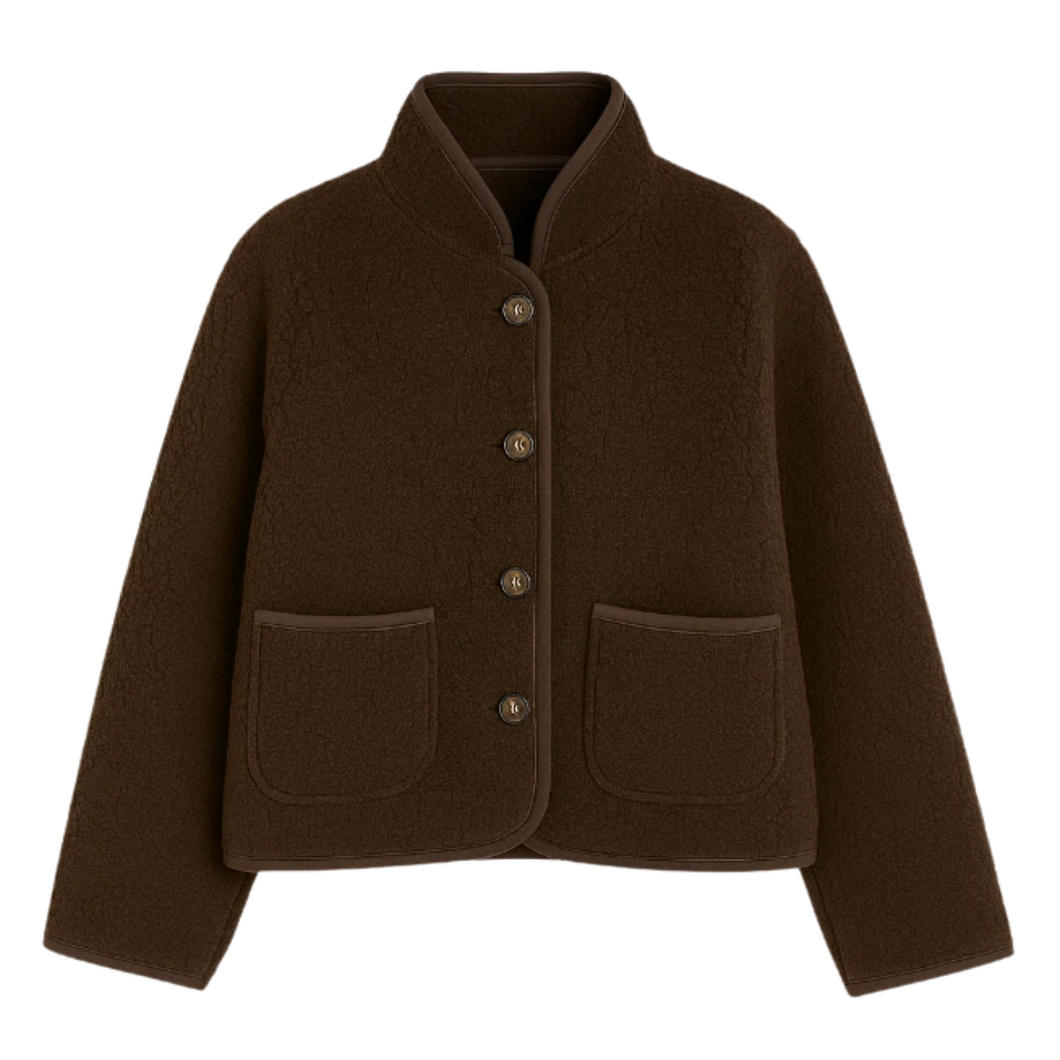 TIFFANY Malou Teddy Jacket Brown
