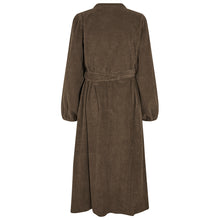 Indlæs billede til gallerivisning LOLLYS LAUNDRY Paris Midi Dress LS Dark Mocca
