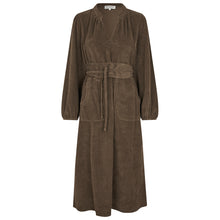 Indlæs billede til gallerivisning LOLLYS LAUNDRY Paris Midi Dress LS Dark Mocca
