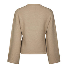 Indlæs billede til gallerivisning NEO NOIR Pixie Knit Cardigan Warm Grey
