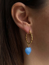 Indlæs billede til gallerivisning PICO COPENHAGEN French Grande Heart Pendant Blue
