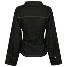 Indlæs billede til gallerivisning NEO NOIR Rabia Denim Shirt Black
