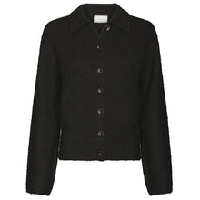Indlæs billede til gallerivisning NEO NOIR Ramera Fluffy Cardigan Dark Brown
