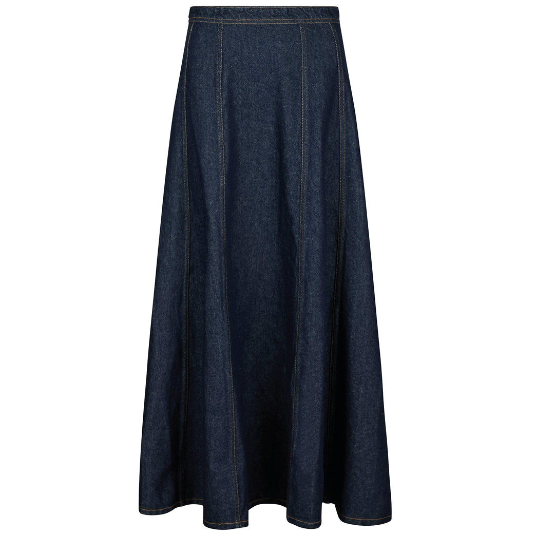 NEO NOIR Raya Denim Skirt Dark Blue