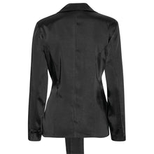 Indlæs billede til gallerivisning KARMAMIA Rex Tie Blazer Black Rich Black
