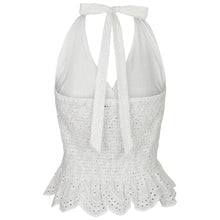 Indlæs billede til gallerivisning NEO NOIR Ribbi Halter Neck Top Hvid
