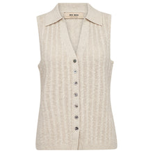Indlæs billede til gallerivisning MOS MOSH Rinja Marisol Line Knit Top Ecru
