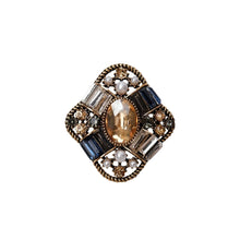 Indlæs billede til gallerivisning BC Bcrococo Brooch Navy Gold Coloured
