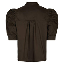 Indlæs billede til gallerivisning NEO NOIR Roella Poplin Blouse Chocolate
