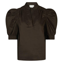 Indlæs billede til gallerivisning NEO NOIR Roella Poplin Blouse Chocolate
