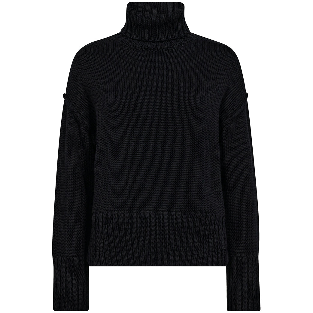 MOS MOSH Rola Bine Rollneck Knit Black