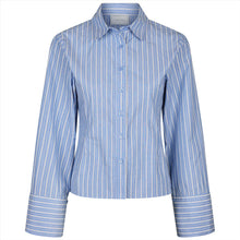 Indlæs billede til gallerivisning NEO NOIR Rosa Stripe Shirt Blue
