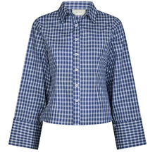 Indlæs billede til gallerivisning NEO NOIR Rosa Check Shirt Dark Blue
