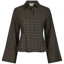 Indlæs billede til gallerivisning NEO NOIR Rosa Mini Check Shirt Black
