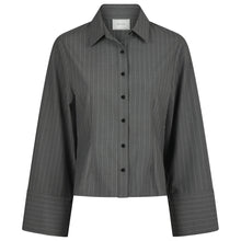 Indlæs billede til gallerivisning NEO NOIR Rosa Pinstripe Shirt Grey
