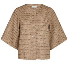 Indlæs billede til gallerivisning NEO NOIR Rosella Boucle Mini Jacket Taupe
