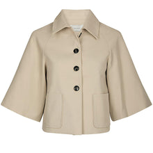 Indlæs billede til gallerivisning NEO NOIR Rosemma Trench Mini Jacket Beige
