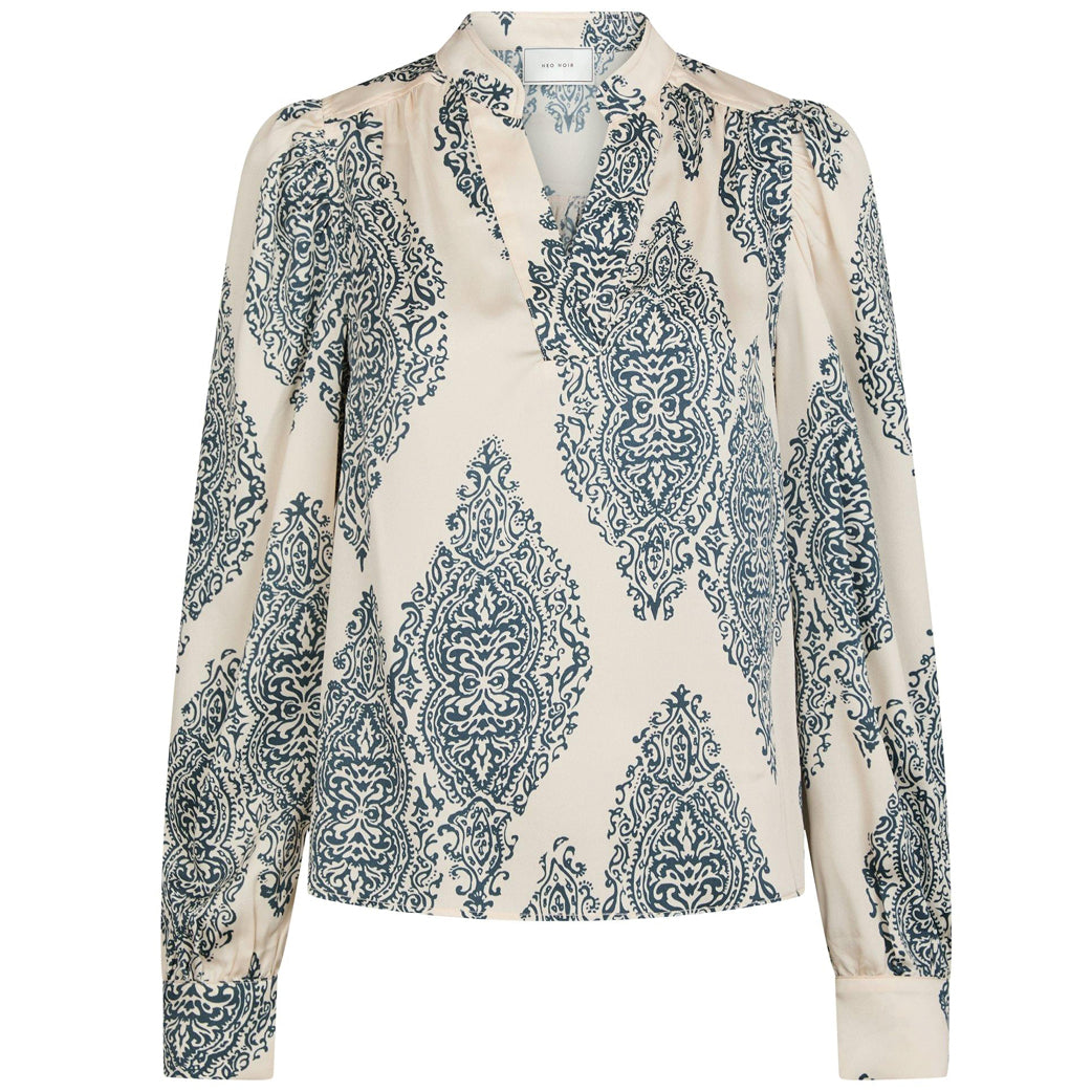 NEO NOIR Rosslyn Paisley Drop Blouse Creme