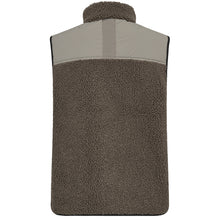 Indlæs billede til gallerivisning MOS MOSH Rowe Eli Teddy Vest Dusty Olive
