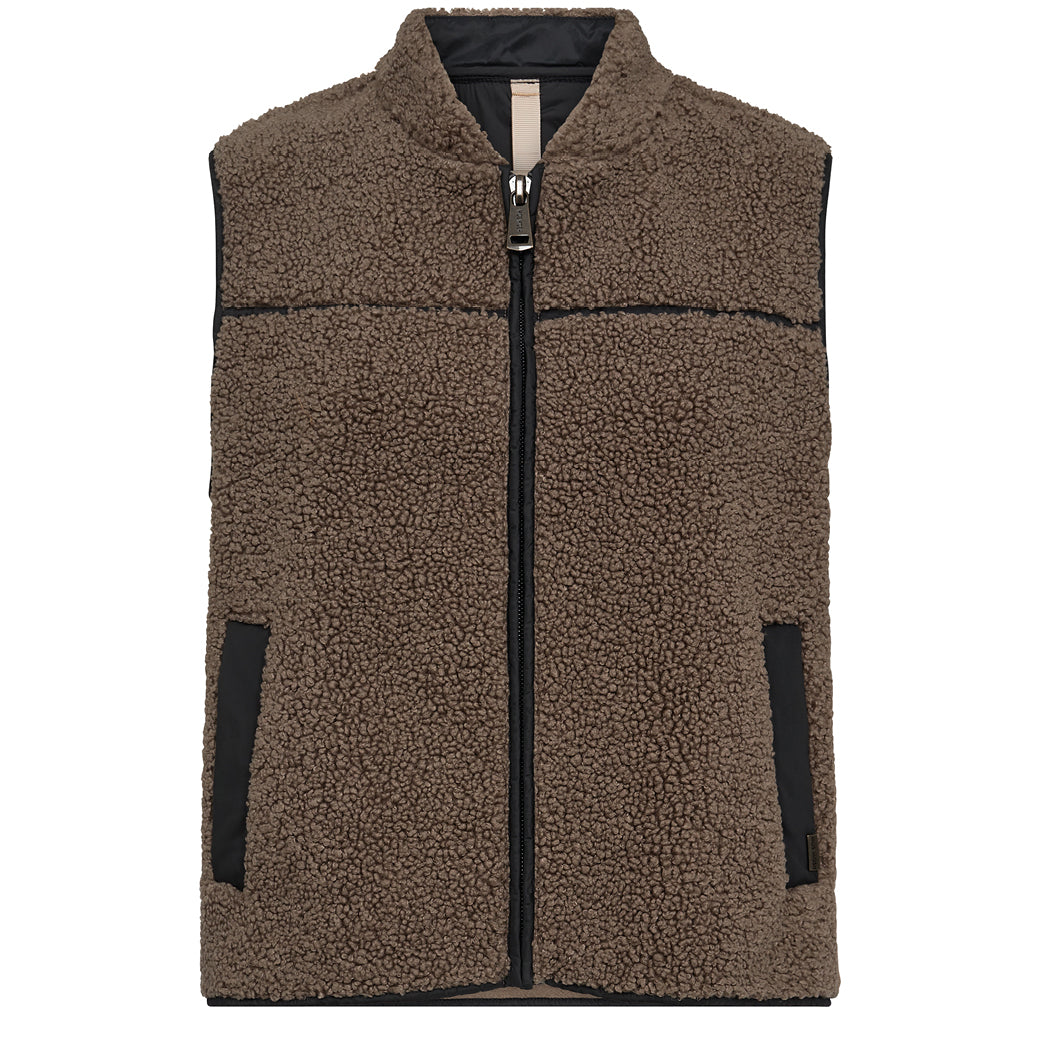 MOS MOSH Rowe Teddy Waistcoat Falcon