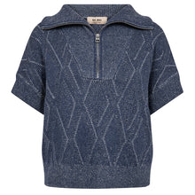 Indlæs billede til gallerivisning MOS MOSH Salma SS Knit Vest Crown Blue
