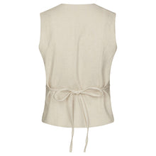 Indlæs billede til gallerivisning NEO NOIR Samara Ramie Waistcoat Natural
