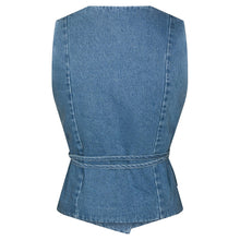 Indlæs billede til gallerivisning NEO NOIR Samara Denim Waistcoat Blue
