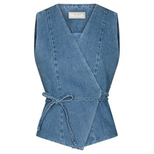 Indlæs billede til gallerivisning NEO NOIR Samara Denim Waistcoat Blue

